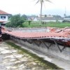 Kondisi TK SBI setelah atap bangunan ambruk.