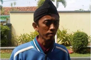 Salah seorang Korlap Gempur Kuningan, Acep Desta 