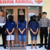 Pelaku Sodomi (pakai baju tahanan) seusai diperiksa di Mapolres Kuningan.