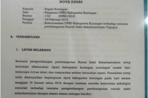 Surat Rekomendasi DPRD Kuningan