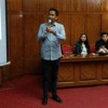 Mahasiswa Uniku, Nursidik saat menjadi Keynot Speaker Literasi KAA