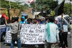 Aksi Demo Gampar beberapa waktu yang lalu.