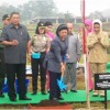 Ibu negara saat menanam pohon di KIC